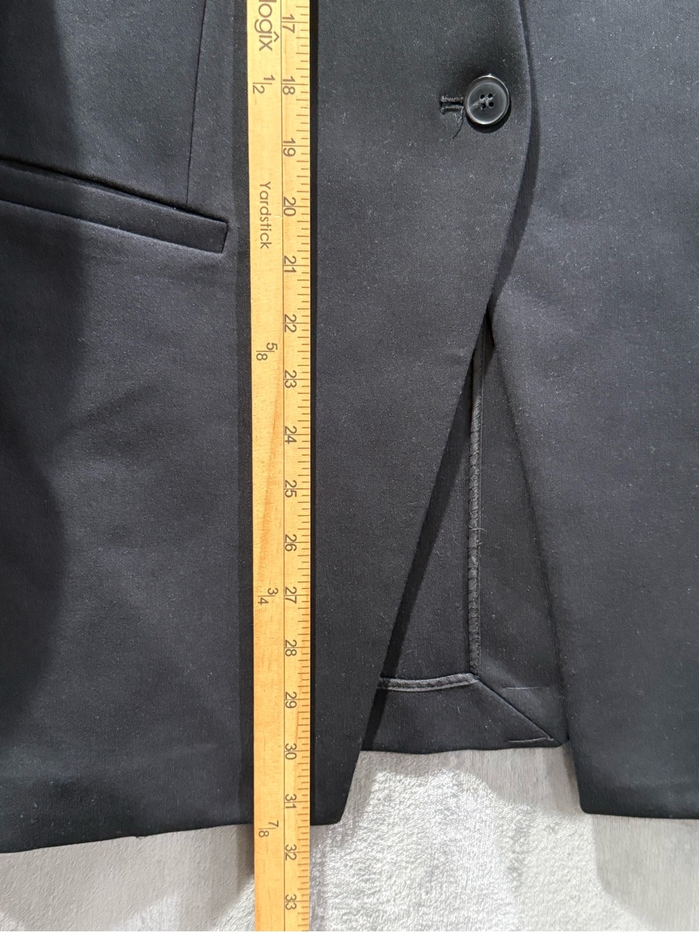 SPANX Perfect Collarless Blazer Womens XL Black Office Stretch Minimalist Career - Picture 3 of 7